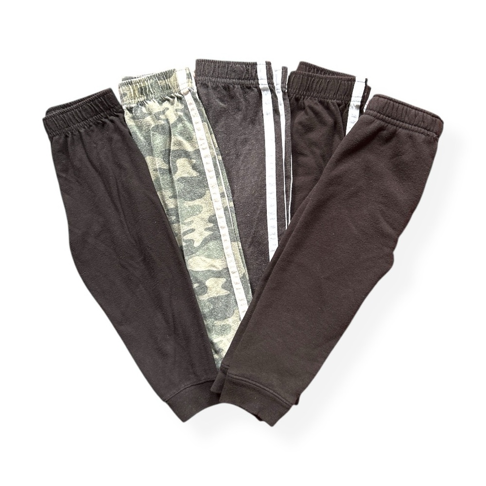 (5PK) 24m Garanimals Black and Camouflage Joggers Set